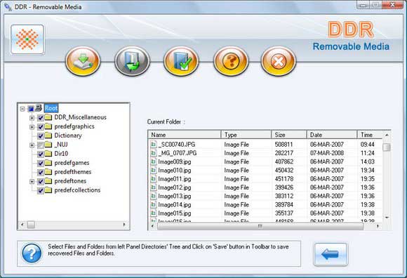 Recovery Software for USB Digital Media screen shot
